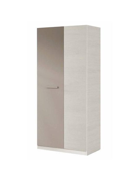 Almiron White & Grey Ash 2 Door Wardrobe, 3221 - pic 114444 | FastDaddyshop