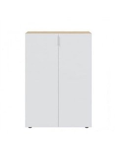Alvaro White And Oak Effect 30 Pairs Shoe Cupboard Cabinet, 3229