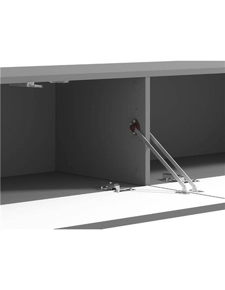 Amarentis Graphite Grey Wall Mounted Floating Wide Large TV Unit, 3428 - pic 114457 | FastDaddyshop