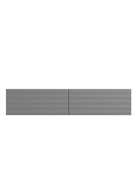 Amarentis Graphite Grey Wall Mounted Floating Wide Large TV Unit, 3428 - pic 114459 | FastDaddyshop
