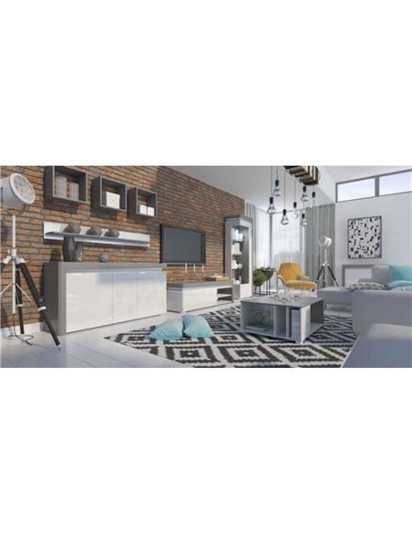 Athens Grey And White Gloss TV Unit, 3171 - pic 114513 | FastDaddyshop