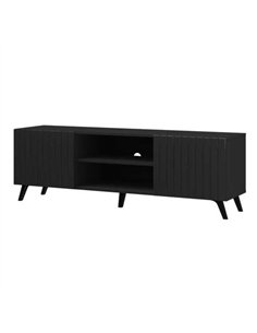 Atlantis Matte Black Large TV Cabinet, 3182