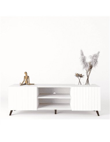 Atlantis Matte White Large TV Cabinet, 3198