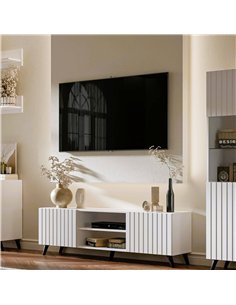 Atlantis Matte White Large TV Cabinet, 3198