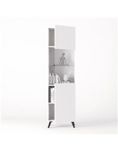 Atlantis Matte White Tall Display Cabinet, 3199 2