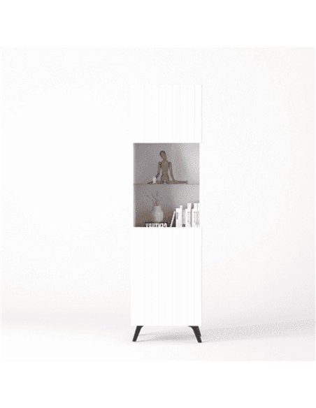 Atlantis Matte White Tall Display Cabinet, 3199 - pic 114539 | FastDaddyshop