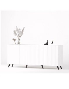 Atlantis Matte White Wide 4 Door Sideboard, 3197 2