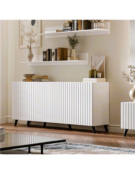 Atlantis Matte White Wide 4 Door Sideboard, 3197 - pic 114545 | FastDaddyshop