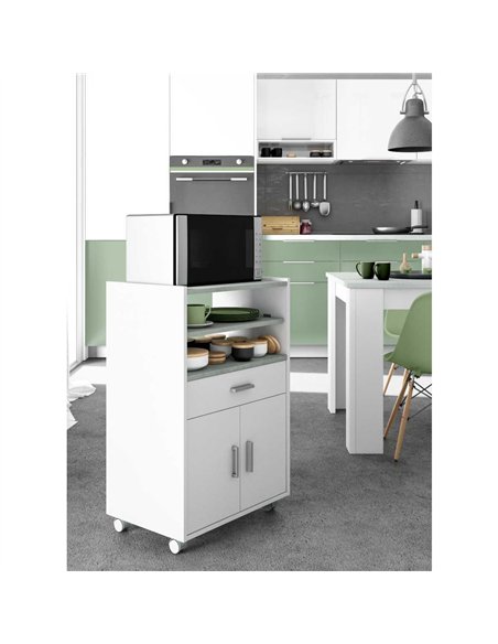 Ayden White and Grey Kitchen Trolley, 2918 - pic 114548 | FastDaddyshop
