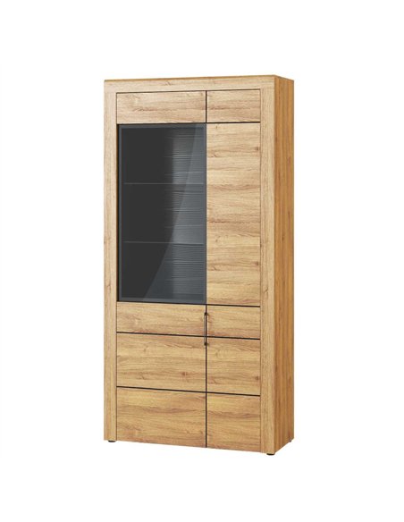 Camar Large Oak Effect 2 Door Display Cabinet K12, 2707 - pic 114606 | FastDaddyshop