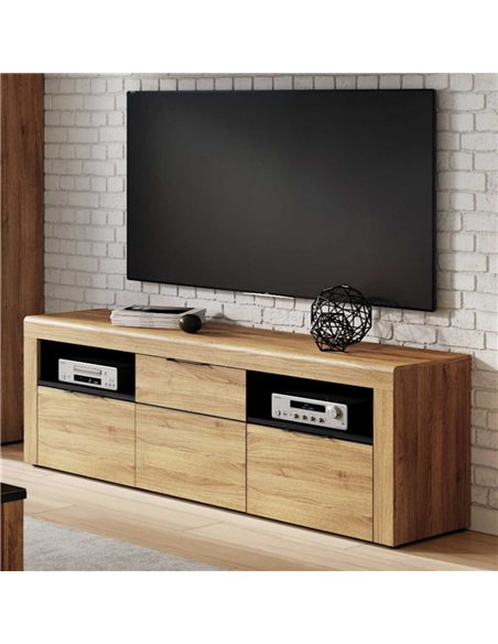 Camar Large Oak Effect 2 Drawer TV Cabinet K25, 2708 - pic 114611 | FastDaddyshop