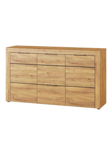 Camar Large Oak Effect 3 Drawer Sideboard K45, 2706 - pic 114615 | FastDaddyshop