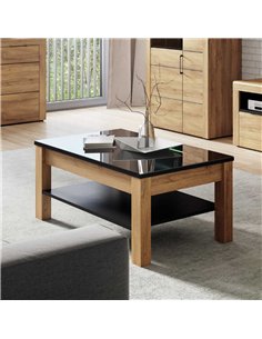 Camar Oak Effect and Black Gloss Coffee table K41, 2711