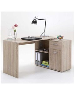 Carin Corner Flexi Desk Oak Effect, 2561