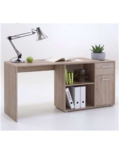 Carin Corner Flexi Desk Oak Effect, 2561 2