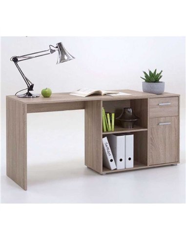 Carin Corner Flexi Desk Oak Effect, 2561