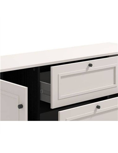 Cassio Cashmere Taupe Panelled Sideboard, 3439