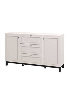 Cassio Cashmere Taupe Panelled Sideboard, 3439