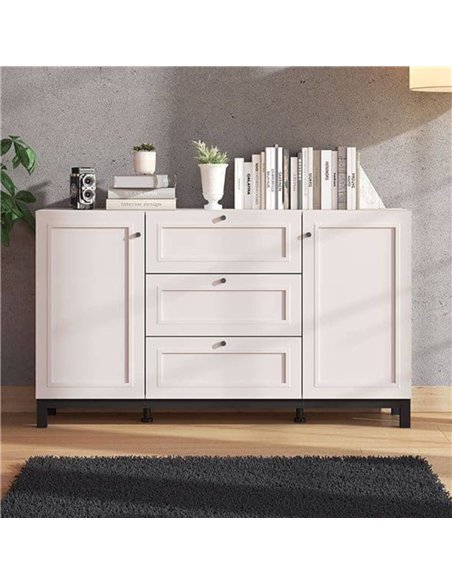 Cassio Cashmere Taupe Panelled Sideboard, 3439 - pic 114662 | FastDaddyshop