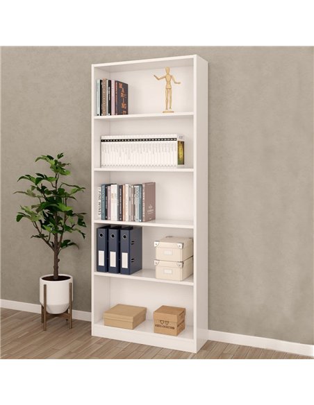 Cordoba Large Artic White Bookcase Bookshelf, 3291 - pic 114737 | FastDaddyshop