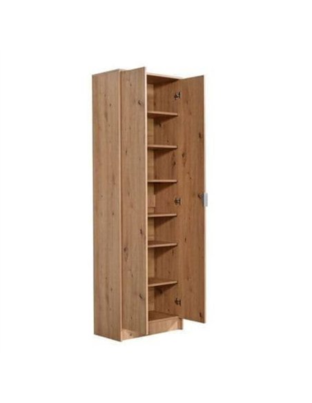 Cotswold Oak Effect Tall Multipurpose Shoe Storage Cupboard, 3450 - pic 114738 | FastDaddyshop