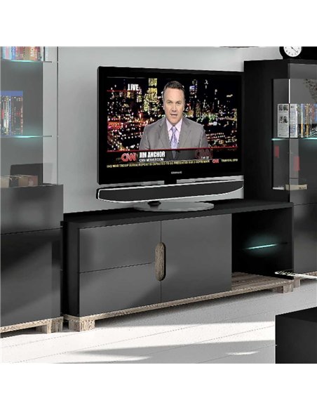 Costa BLACK Gloss TV unit, 2518 - pic 114743 | FastDaddyshop