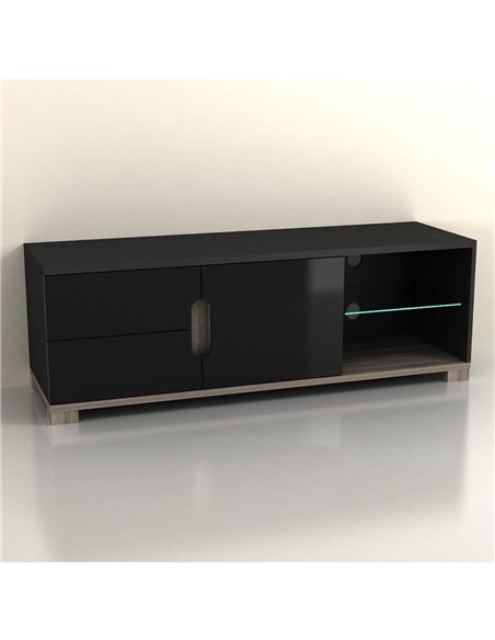 Costa BLACK Gloss TV unit, 2518 - pic 114744 | FastDaddyshop