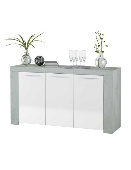 Curro White Gloss and Grey Sideboard, 2904 - pic 114759 | FastDaddyshop