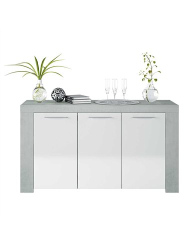 Curro White Gloss and Grey Sideboard, 2904