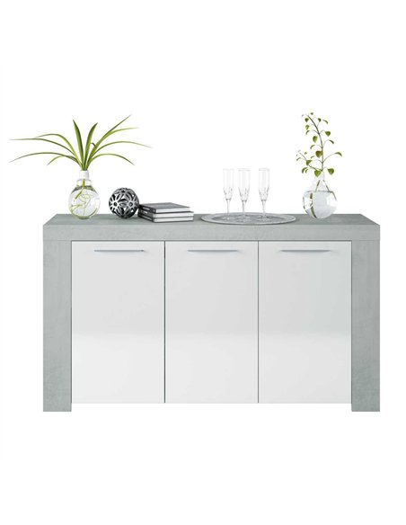 Curro White Gloss and Grey Sideboard, 2904 - pic 114763 | FastDaddyshop