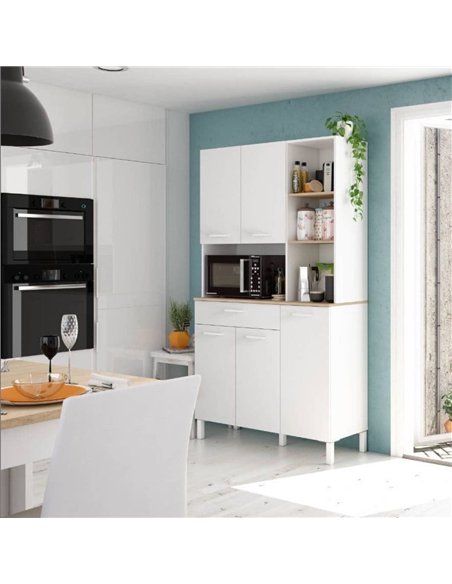 Denby White And Oak 5 Door Utility Kitchen Cupboard, 3077 - pic 114806 | FastDaddyshop