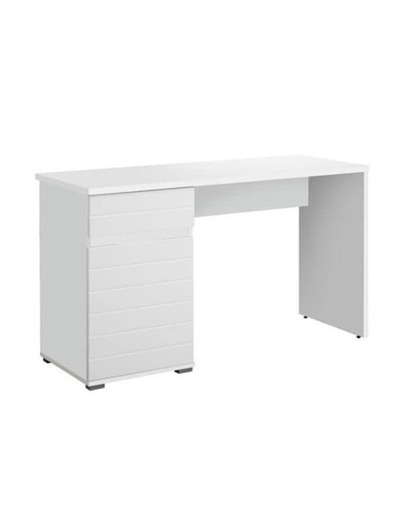 Elano White Gloss Computer Desk With Drawers, 3264 - pic 114817 | FastDaddyshop
