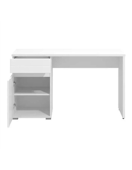 Elano White Gloss Computer Desk With Drawers, 3264 - pic 114820 | FastDaddyshop