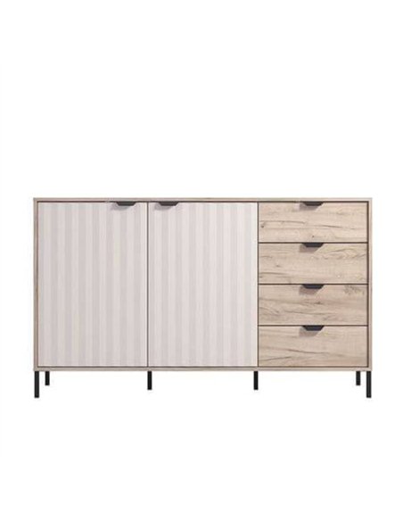 Evandria Grey Oak Effect And Cashmere Slatted Sideboard, 3445 - pic 114844 | FastDaddyshop