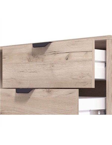Evandria Vandea Grey Oak Effect Cashmere Slatted TV Unit Cabinet, 3446 - pic 114846 | FastDaddyshop