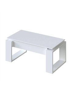 Felix White Coffee Table with Lift up Storage, 3082