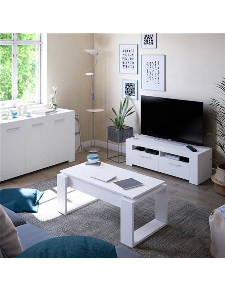 Felix White Coffee Table with Lift up Storage, 3082 - pic 114857 | FastDaddyshop