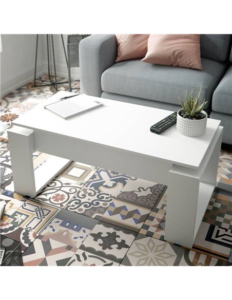 Felix White Coffee Table with Lift up Storage, 3082 - pic 114858 | FastDaddyshop