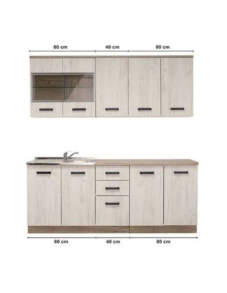 Gabriel White Oak Effect Kitchen Units, 3279 - pic 114860 | FastDaddyshop