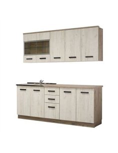 Gabriel White Oak Effect Kitchen Units, 3279