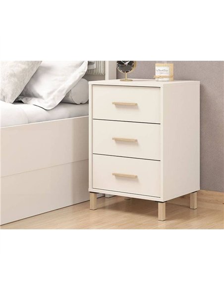 Granada Cashmere And Artisan Oak Effect Bedside Table, 3414 - pic 114873 | FastDaddyshop