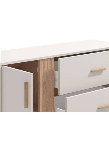 Granada Cashmere And Artisan Oak Effect Chest Of Drawers, 3413