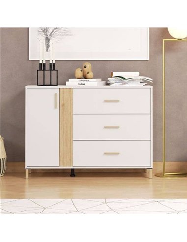 Granada Cashmere And Artisan Oak Effect Chest Of Drawers, 3413