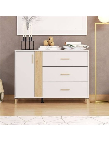 Granada Cashmere And Artisan Oak Effect Chest Of Drawers, 3413 - pic 114877 | FastDaddyshop