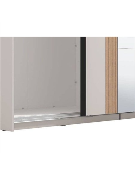 Granada Cashmere And Artisan Oak Effect Sliding Door Wardrobe 220cm, 3411 - pic 114882 | FastDaddyshop