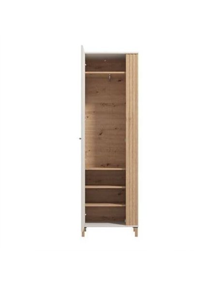 Granada Cashmere And Artisan Oak Effect Slim Narrow Wardrobe, 3454 - pic 114885 | FastDaddyshop