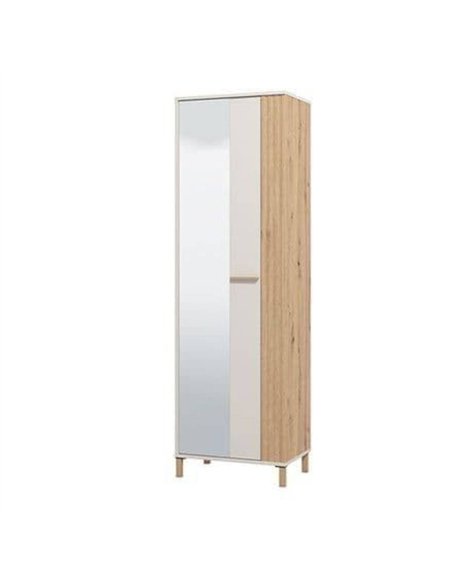 Granada Cashmere And Artisan Oak Effect Slim Narrow Wardrobe, 3454 - pic 114888 | FastDaddyshop
