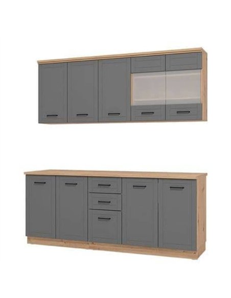 Hudson 200cm Graphite Grey Kitchen Units, 3278 - pic 114899 | FastDaddyshop