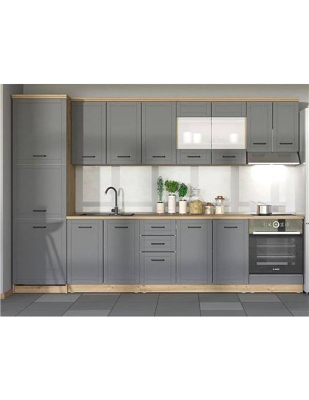 Hudson 200cm Graphite Grey Kitchen Units, 3278 - pic 114903 | FastDaddyshop