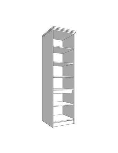 Hudson Grey And Oak Effect Tall 60cm 3 Door Kitchen Larder Unit Pantry Cupboard, 3271